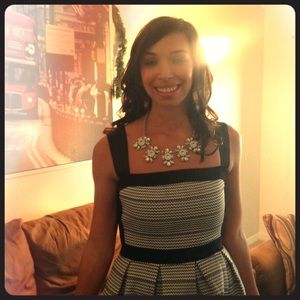 Black and White Francesca's Collection dress