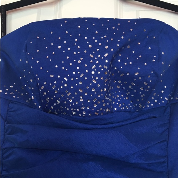 Jessica McClintock Blue Formal Dress - Picture 2 of 4