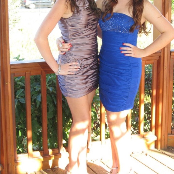 Jessica McClintock Blue Formal Dress - Picture 4 of 4