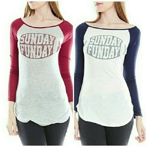 Navy Sunday Funday Tee