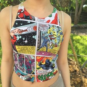 F21 Marvel Crop Top