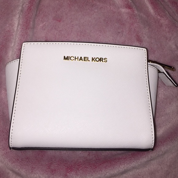 WHITE MICHEAL KORS MINI SELMA AUTHENTIC