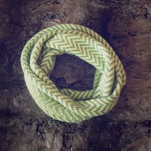 J. Crew grey and neon scarf