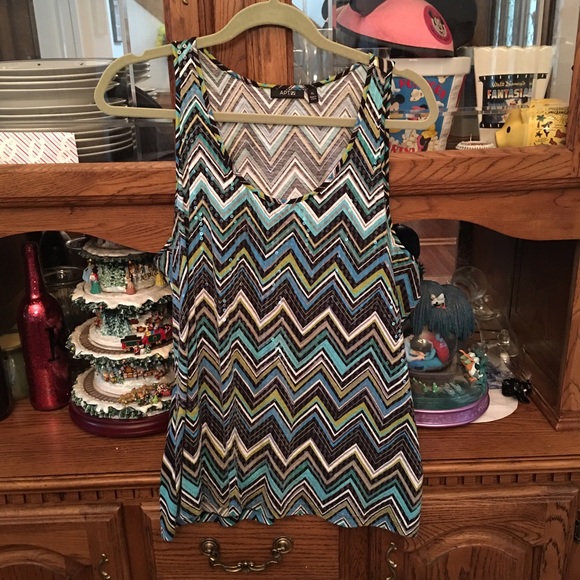 Chevron Sequin Tank