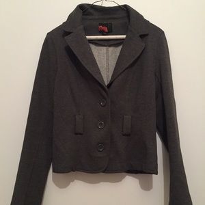 Forever 21 Grey Cotton Peacoat