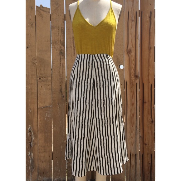 kimchi blue striped midi skirt