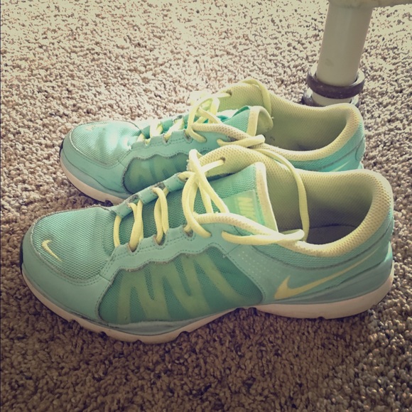 Blue/green nikes