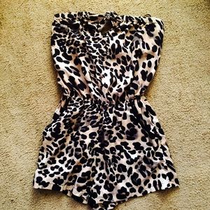 Fashion Web Cheetah Print Romper
