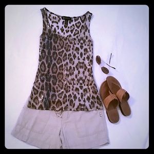 Leopard print tank top