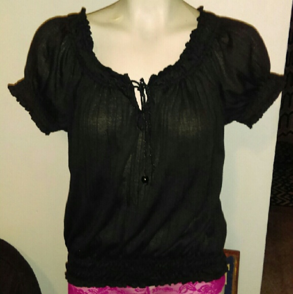 💛Black beauty casual top