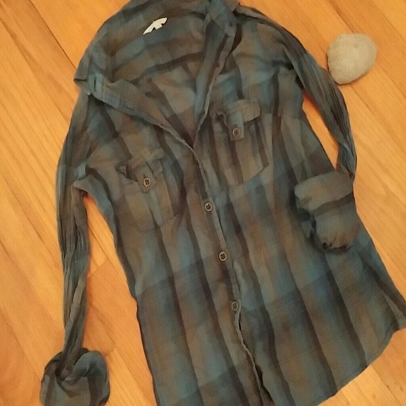 Plaid button down - Picture 1 of 4