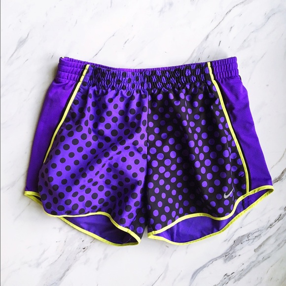 Nike Pants - Nike Purple and Green Athletic Shorts