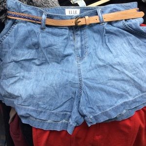 Soft jean shorts.