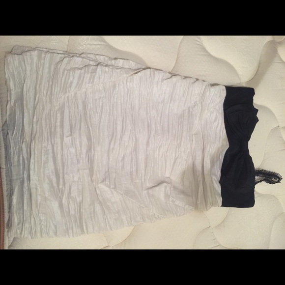 Black and white homecoming dress
