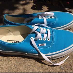 Brand new never worn blue vans