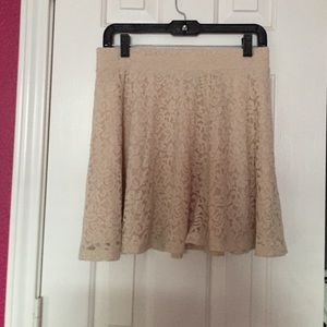 Cream lace skirt