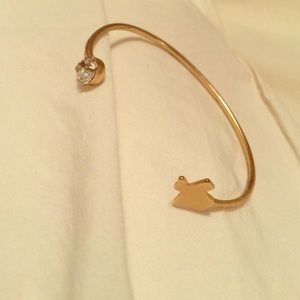 Open Texas state bangle gold