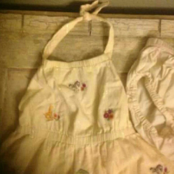 Gymboree safari cream embroidered 6-12 Dress