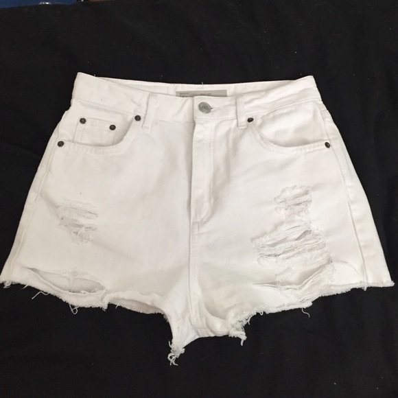 topshop moto mom shorts