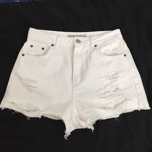 topshop moto mom shorts