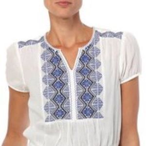 Short Sleeve Peasant Top