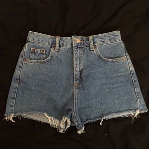 topshop moto mom shorts