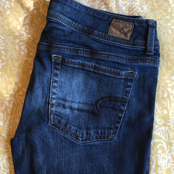 Dark Wash AE Kick Boot Jeans