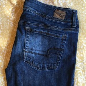 Dark Wash AE Kick Boot Jeans