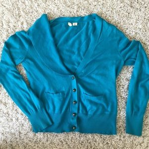 Blue Anthrpologie cardigan