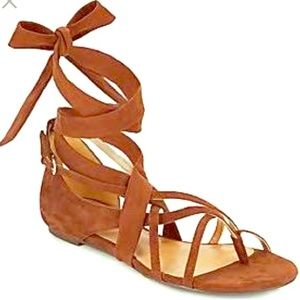 NIB Nine West October Suede Sandal