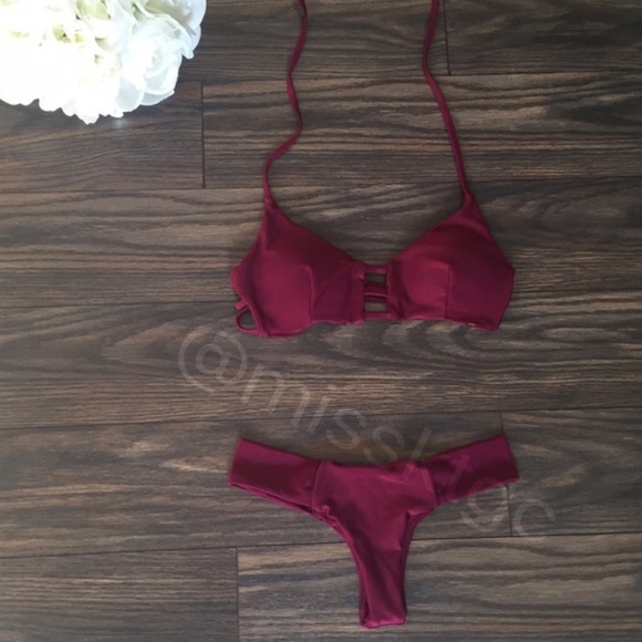 Other - Maroon Bikini W Cheeky Bottoms