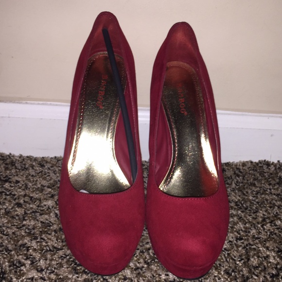 Red Casual Heels