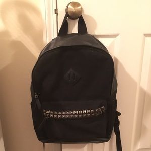 Black & Faux Leather Studded Backpack!! 😍❤️