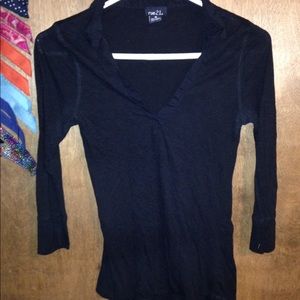 Rue21 black shirt with collar