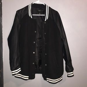 Black bomber jacket