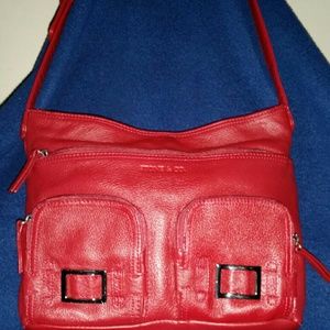 Genuine soft  leather  Stone & Co purse red.