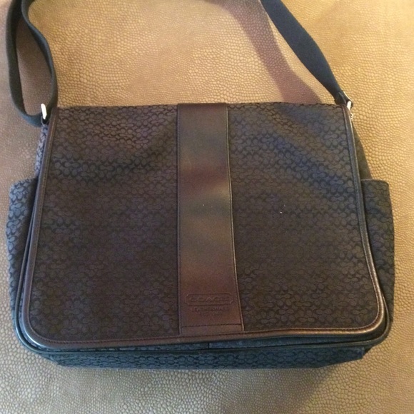 Black Coach Messenger Bag