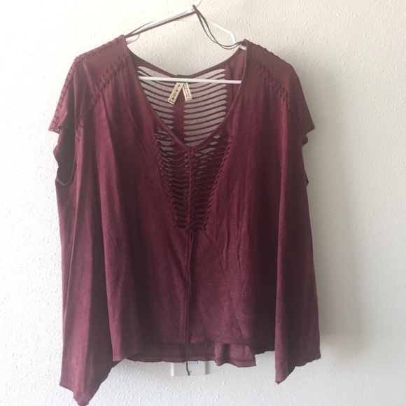 Free people cut out tee