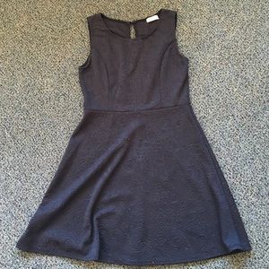 A-line black dress