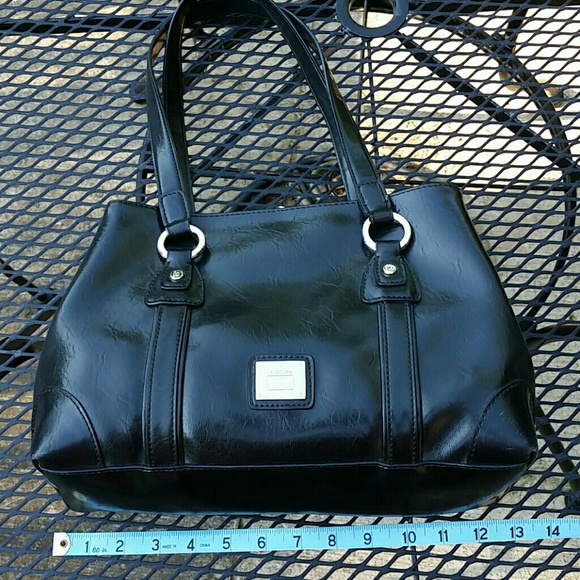 Liz Claiborne Black Leather Purse - Picture 1 of 4