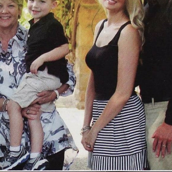 Black and White Striped Skirt - Picture 5 of 5