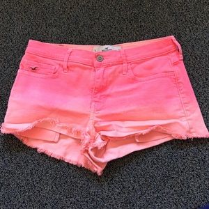 High waisted ombré shorts
