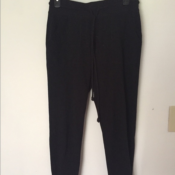 black joggers