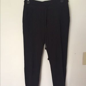 black joggers