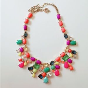 Multicolored Jcrew like statement necklace