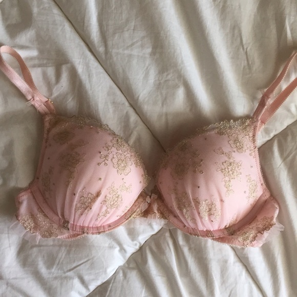 Baby Pink & Gold Bra