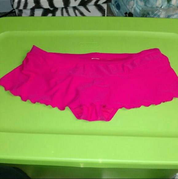 Large Pink Skort Skirt Bikini Bottoms