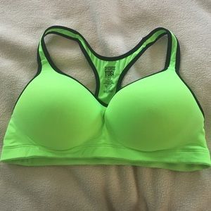 Victoria's Secret PINK Lime Green sports bra.