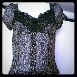 Last Drop 100% Silk Betsey Johnson Top