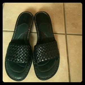 Born black heeled sandals